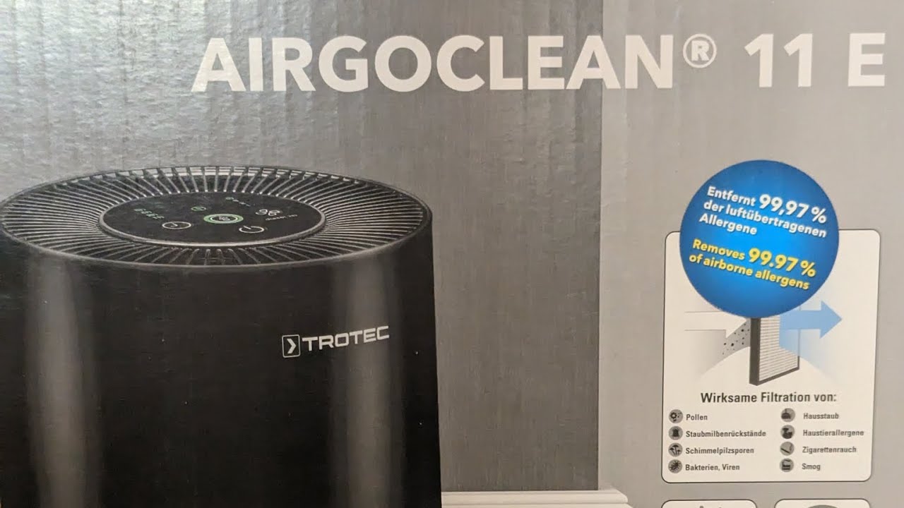 Purificatore d'aria Trotec AirGo Clean 11E Unboxing e Test