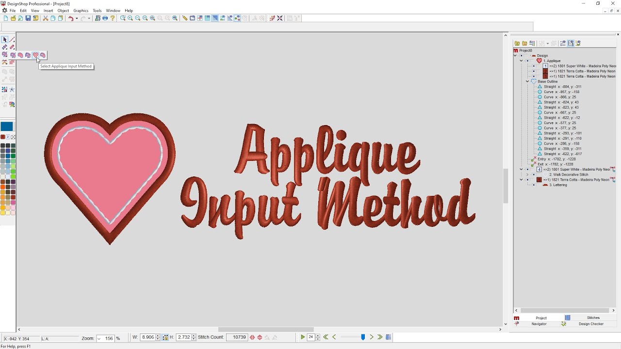 Applique Input Method