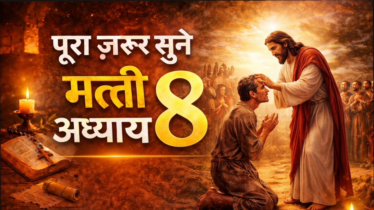 मत्ती 8 अध्याय | यीशु मसीह की सामर्थ | पूरा जरूर सुनें | Hindi Bible Matthew 8
