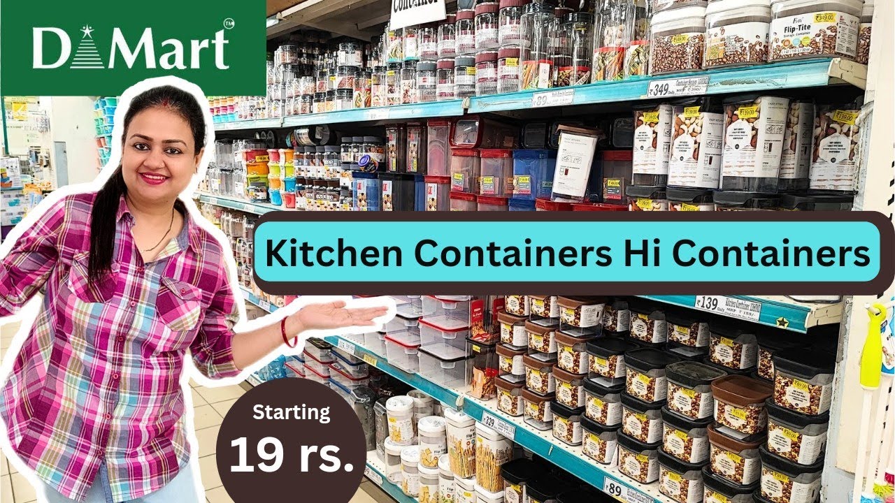 D Mart Kitchen Storage Containers & Jars | Glass Jar, Air tight Plastic Containers for Home Need