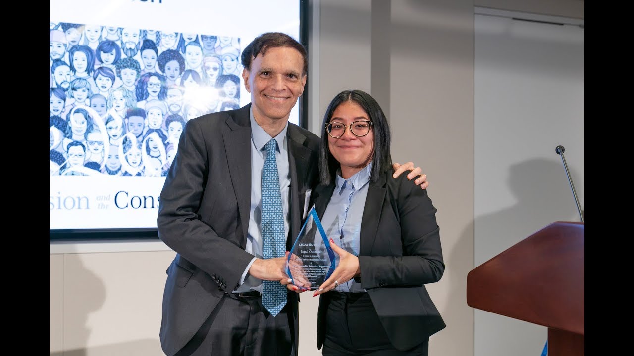 Robert Katzmann - Public Service Champion -  Legal Outreach Benefit 2019