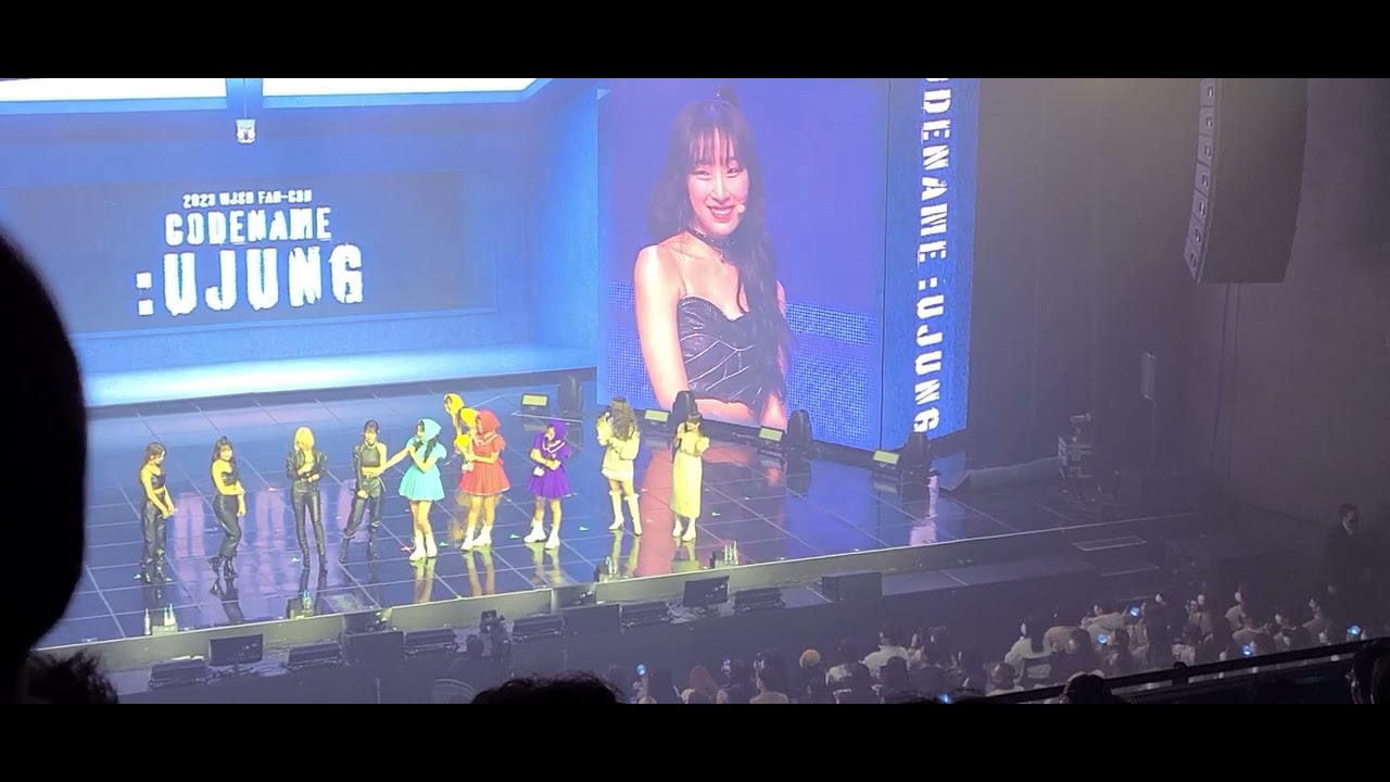 2023 0107 우주소녀 팬콘 쪼꼬미 더블랙 무대 한 후 우주소녀 멤버들의 소감 직캠