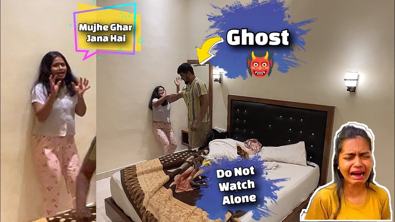 She Got Super Scared 😱 *Ghost Prank on Wife*