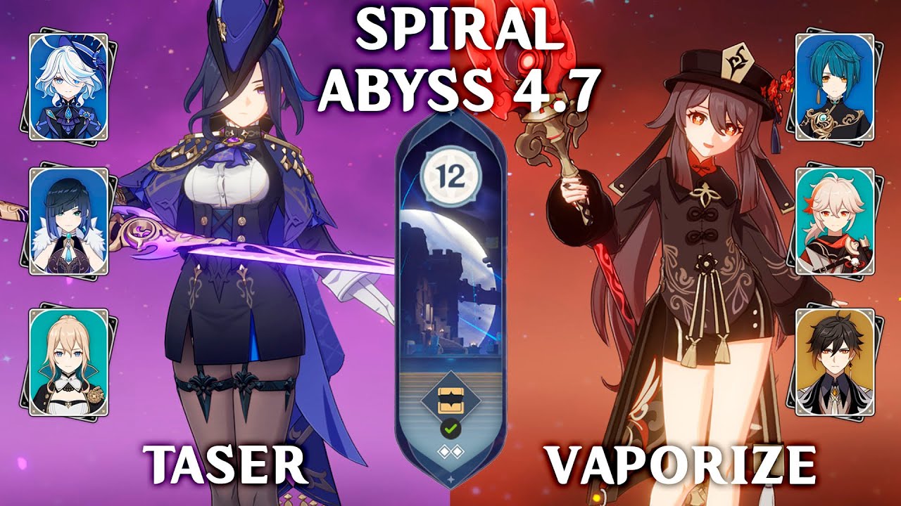 CLORINDE SPIRAL ABYSS & Hu Tao Vaporize. Spiral Abyss 4.7. Genshin Impact 4.7