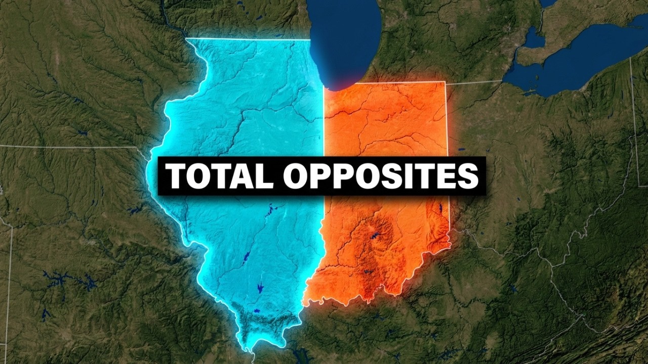 Why Illinois and Indiana Are Complete Opposites (Same Border)