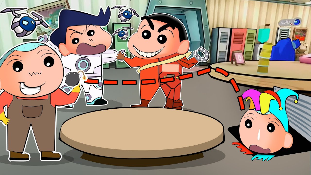 Blackjack Shinchan Used 999 IQ And Killed Crewmates In Super Sus 😱🔥 | Shinchan Playing Among Us 3D 😂