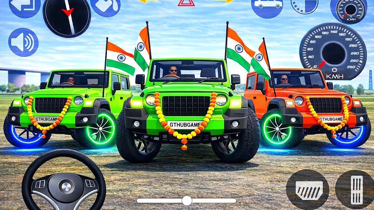 Modified Mahindra Thar😈Games:Indian Green Thar (Gadi Wala Games) Car Game Android Game - #2025