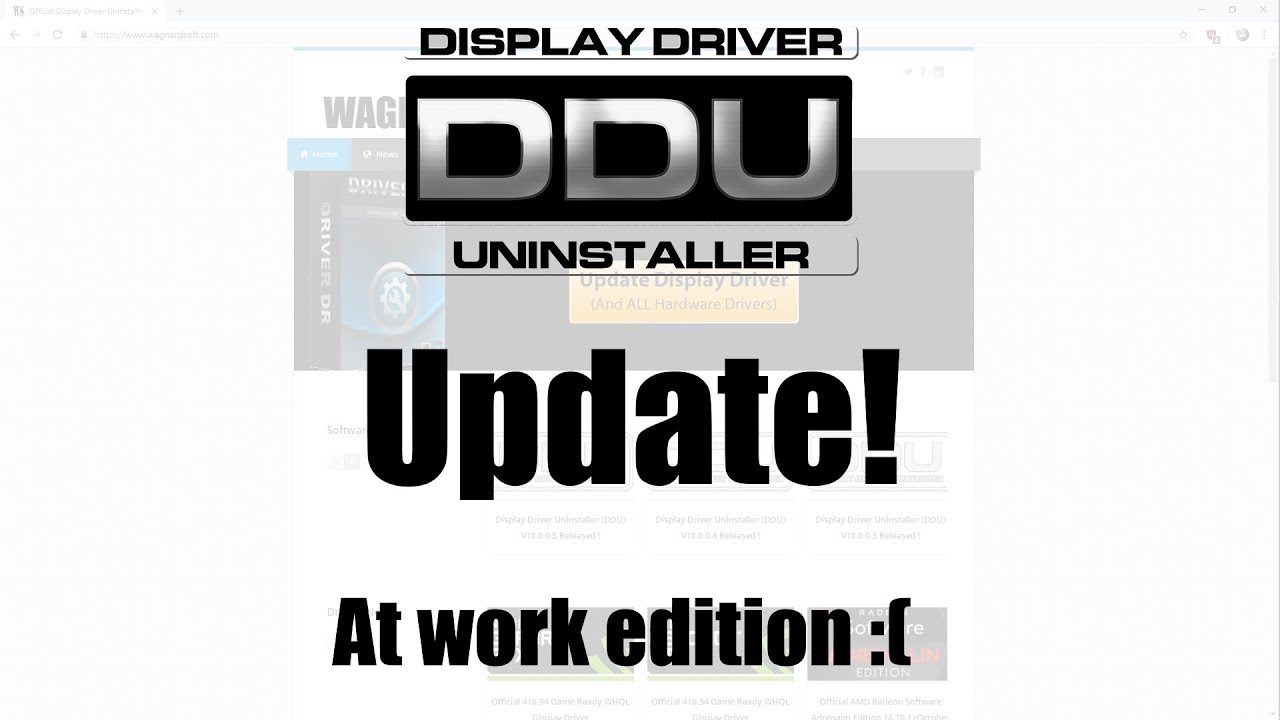 DDU - Update How to Download Display driver uninstaller