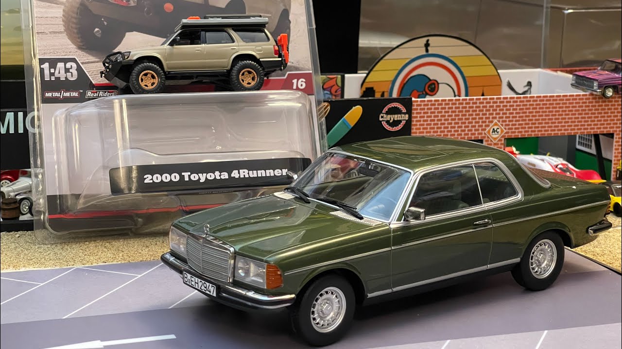 Большие и маленькие! Mercedes 280CE Norev 1/18 | Toyota 4Runner Lifted Custom Hot Wheels 1/43 #ли...