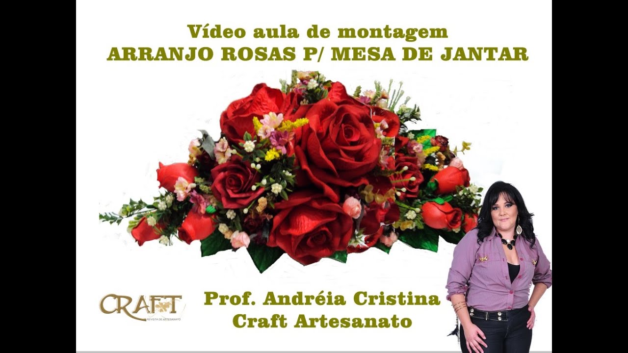 MONTAGEM DE ARRANJO P  MESA DE JANTAR