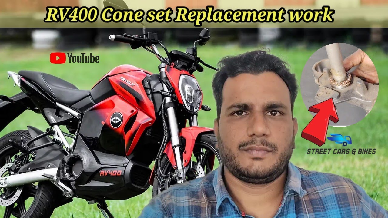 RV400 🏍️ Cone set Changing work🤔.! #rv400 #automobile #revolt #bike #bikelover