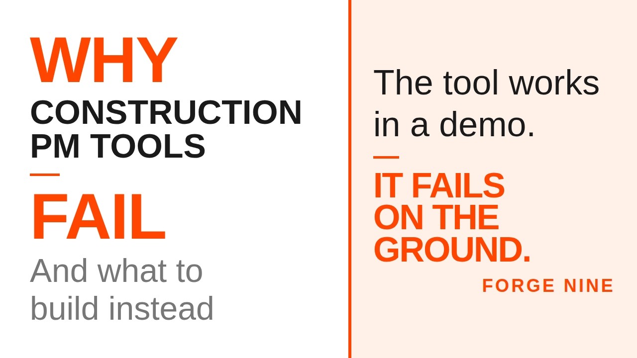 Why Construction Software Fails