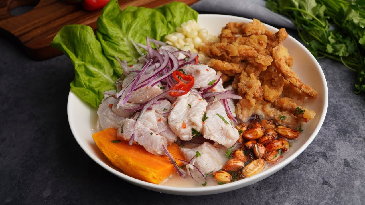 ¡EL MEJOR CEVICHE CON CHICHARRÓN DE CALAMAR! RECETA PERUANA
