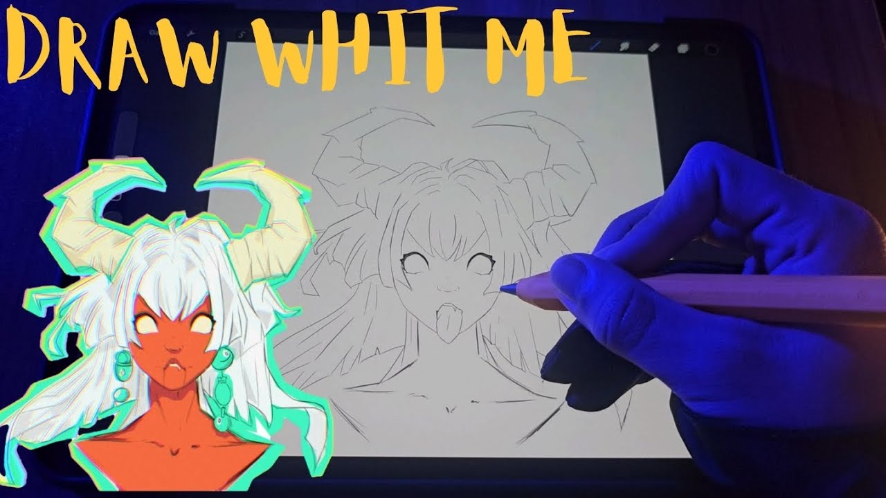 ASMR Draw With Me | Calm Line Art & Soft Coloring