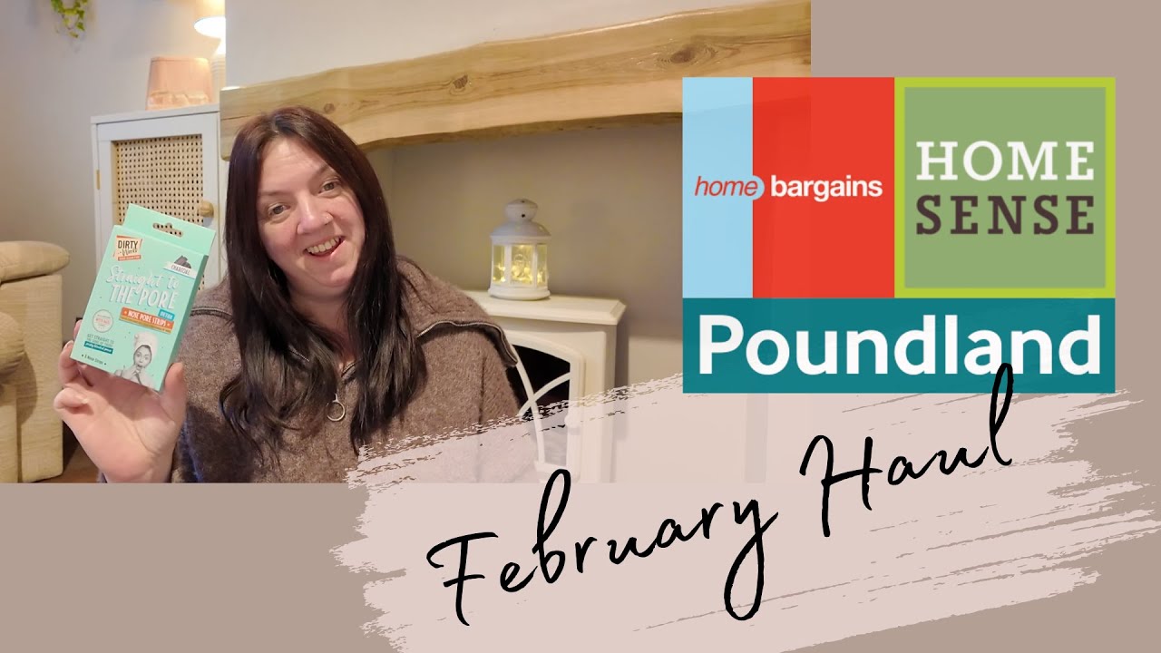 February Haul - Home Bargains, Home Sense, Poundland & thrifting from charity shops