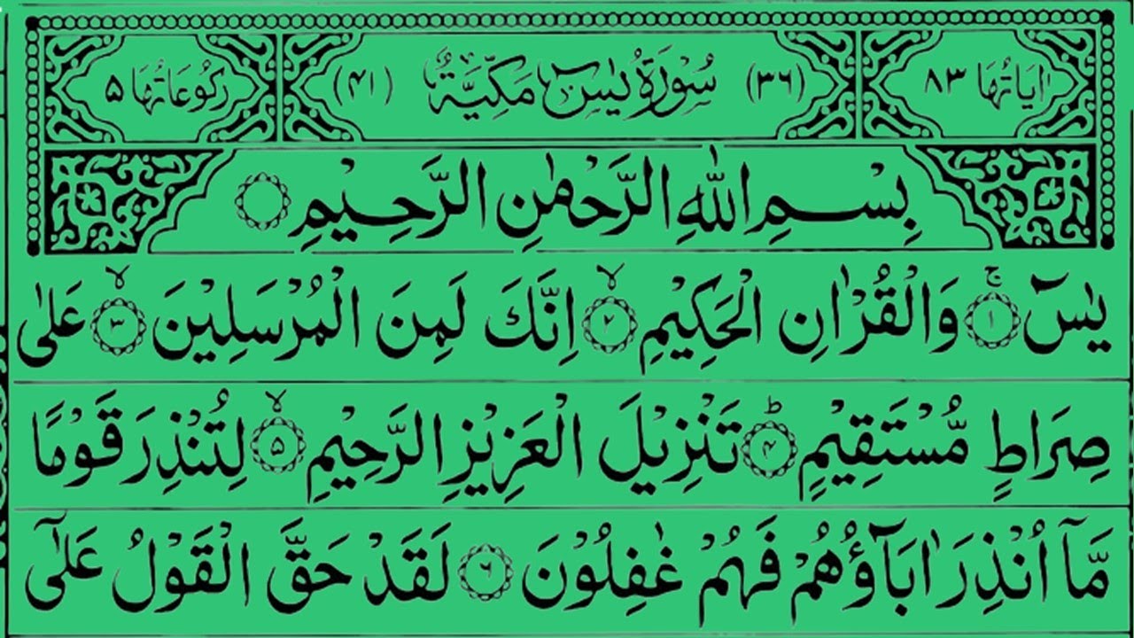 Surah Yaseen (Yasin) سورة يس | Soothing Lofi Quran Recitation for Sleep & Protection #surahyaseen