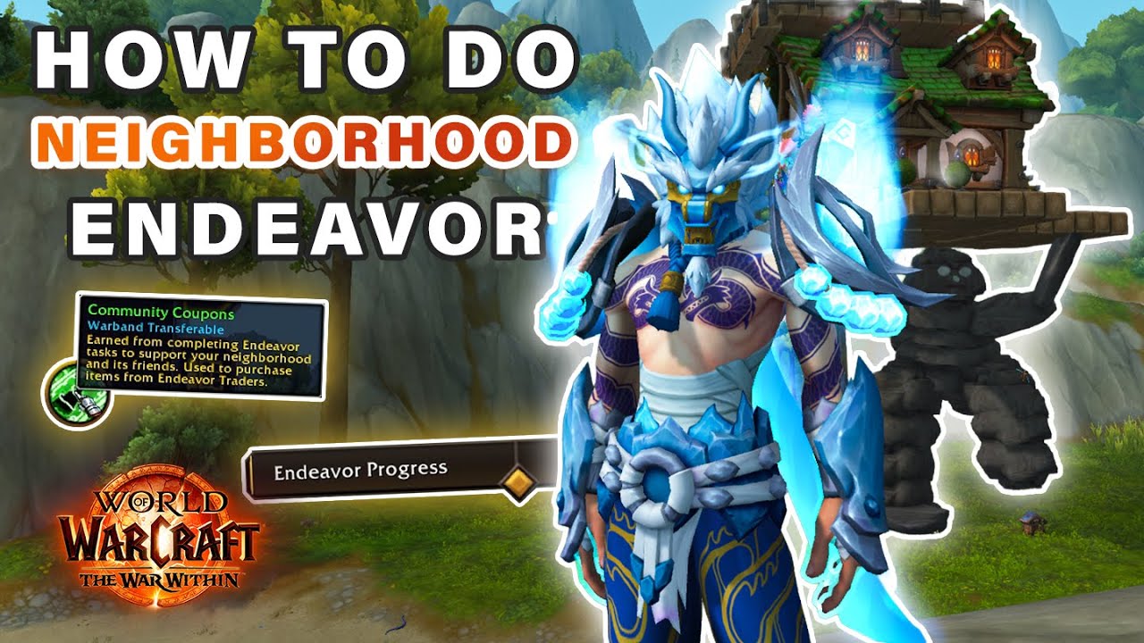 How to do Neighborhood ENDEAVOR and Use Community Coupons for HOUSING Decor ► World of Warcraft
