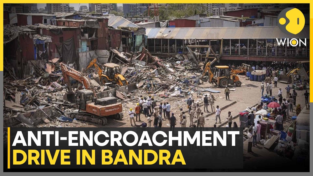 Mumbai: Western Railways Begin Anti-Encroachment Drive in Bandra | WION News