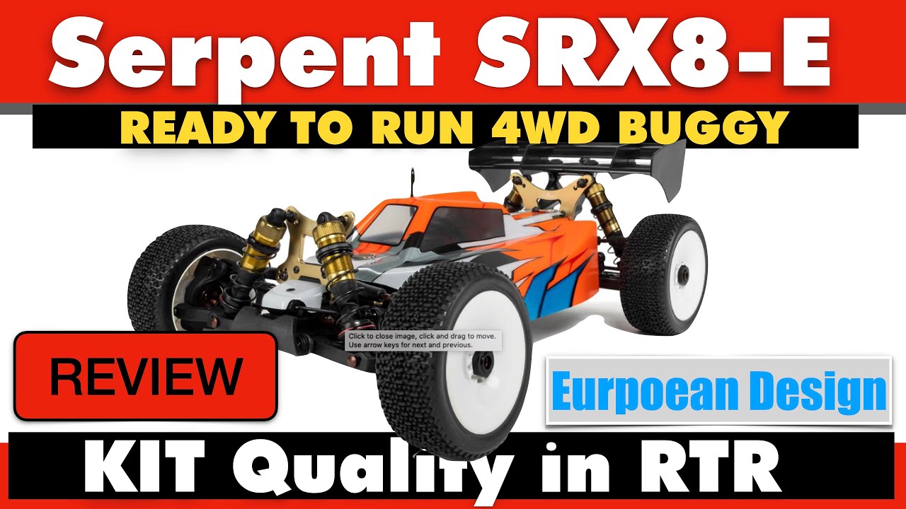 Serpent SRX8-E 4WD RTR BUGGY ! European Quality in an affordable package !