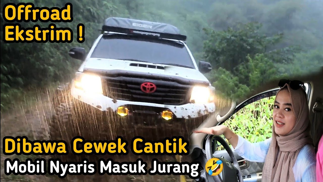 Cewek Cantik Offroad Ekstrim Sampai Mau Masuk Jurang ! - Rea Putra Fam