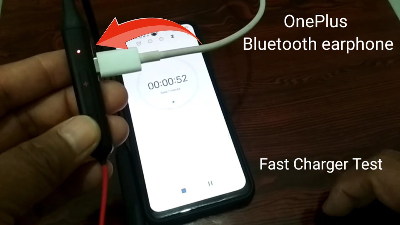 OnePlus Bullet wireless bluetooth neckband charging test 33wat charger