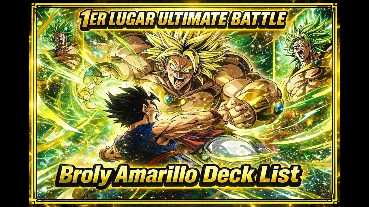 Dragonball Fusion World Deck list 1er Lugar de Ultimate Battle FB08 Broly 🟡