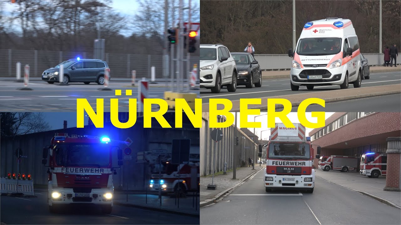 [Z-PKW mit E-Press, 2x KTW und MEHR] Einsatzfahrten in Nürnberg von und an der Wache 1