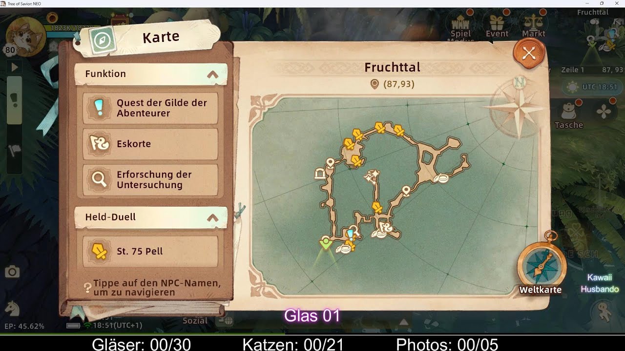 Tree Of Savior: Neo 08 – Fruchttal - Erkundung – 30 Gläser - 21 Katzen - 5 Photos