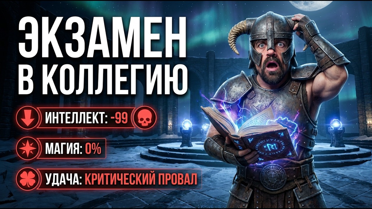 ЭКЗАМЕН В КОЛЛЕГИЮ МАГОВ (СКАЙРИМ С НЕЙРОСЕТЬЮ)