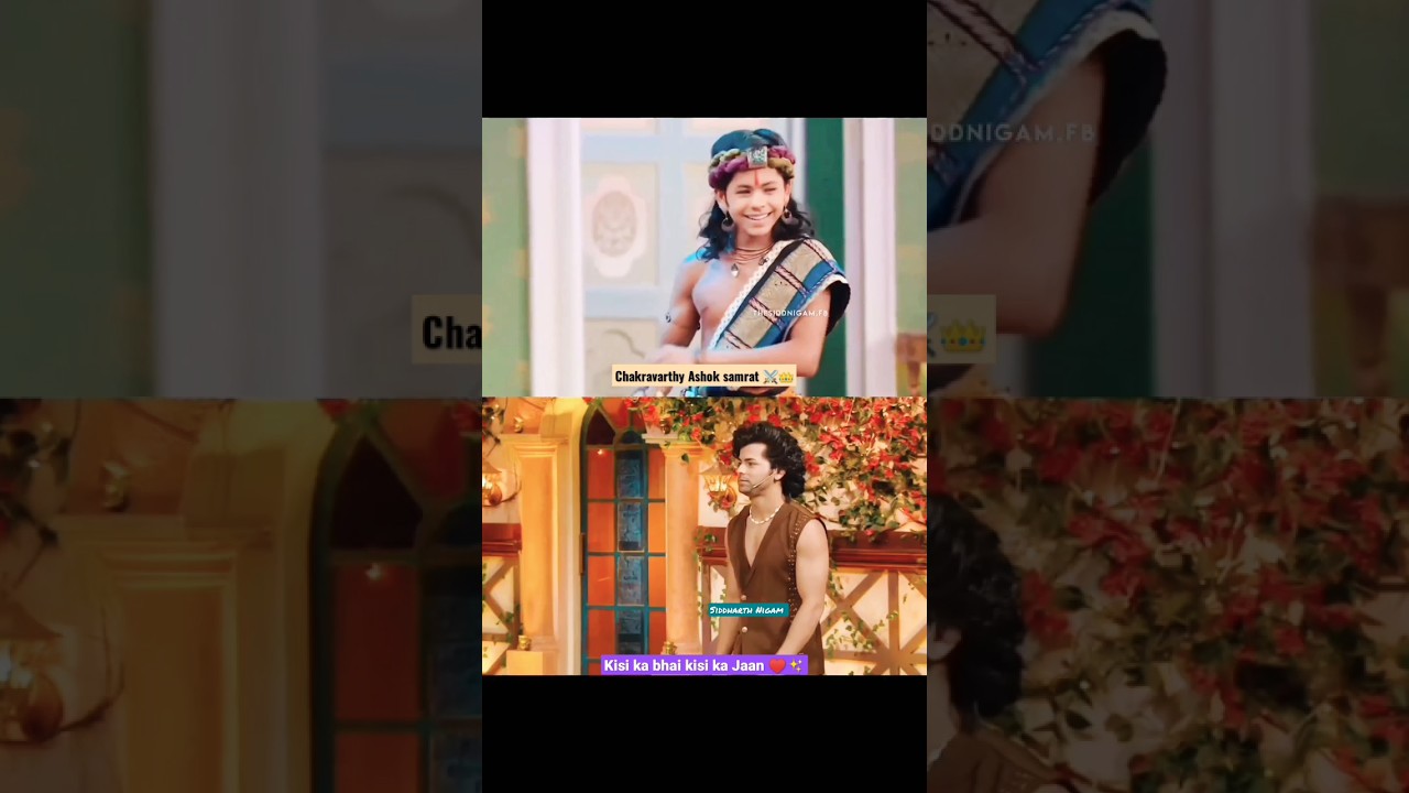 From👑Ashok Samrat To kisi ka bhai kisi ka Jaan&hearts;️journey of #siddharthnigam#siddharthians#shorts