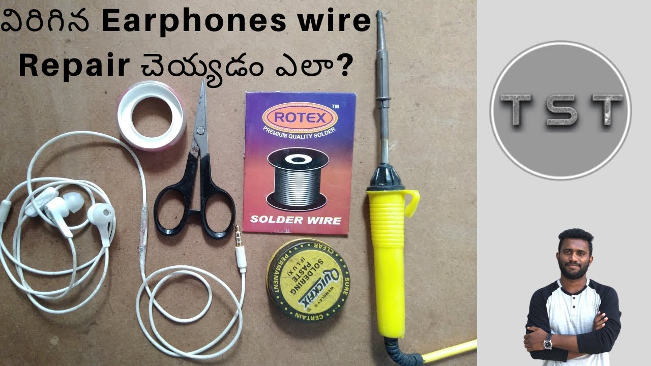 How to fix broken Earphones wire by Techsmartintelugu