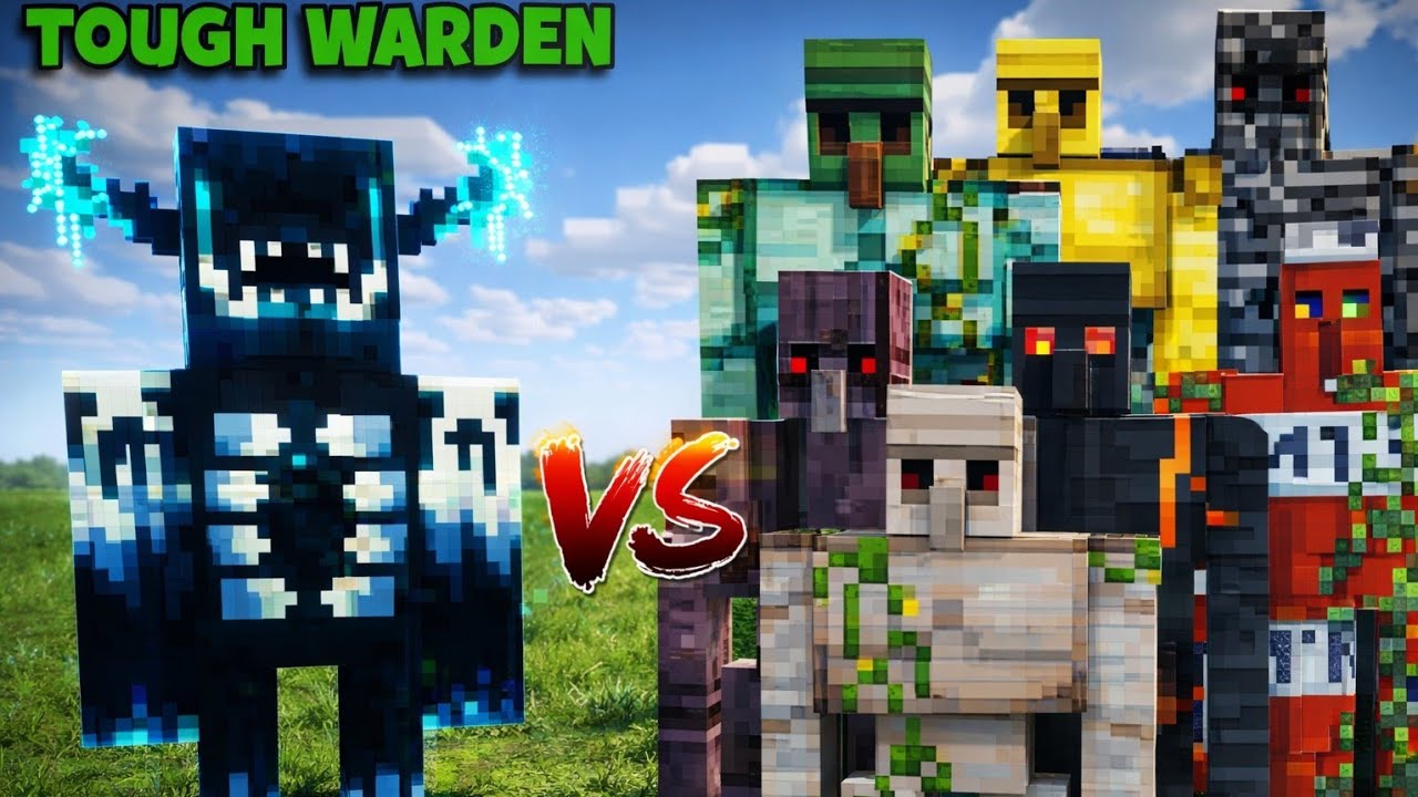 Tough Warden Vs Every Minecraft Golem