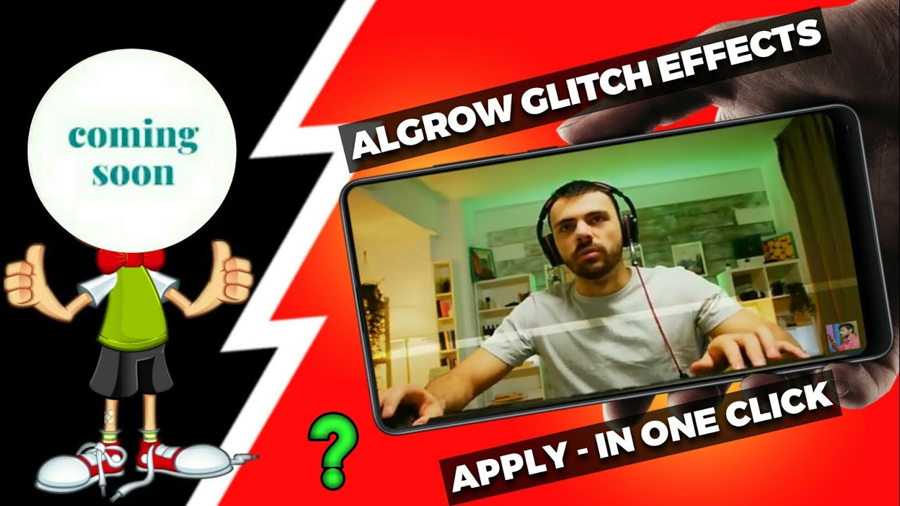 Algrow Glitch Effect Apply - in one click | how to put glitch effect on video | algrow glitch effect