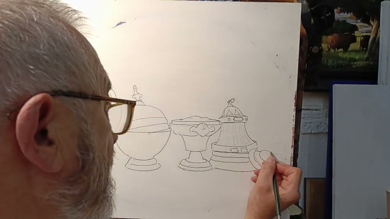 PINTANDO UN BODEGÓN AL ESTILO DE ZURBARÁN POR LUIS RIZO PINTOR 208