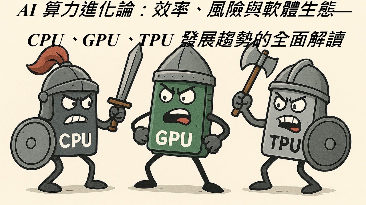 AI 算力進化論：效率、風險與軟體生態——CPU、GPU、TPU 發展趨勢的全面解讀