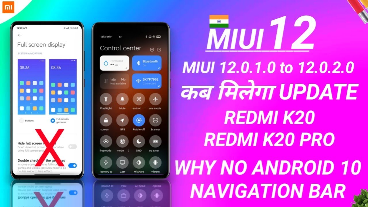 MIUI 12 OFFICIAL INDIA OTA UPDATE ROLLOUT  | MIUI 12 INDIA STABLE UPDATE, MIUI 12 REDMI K20, K20 PRO