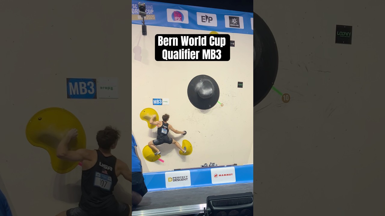 Bern Bouldering World Cup | Qualifier MB3 | #bouldering #climbing #compclimbing #mantle
