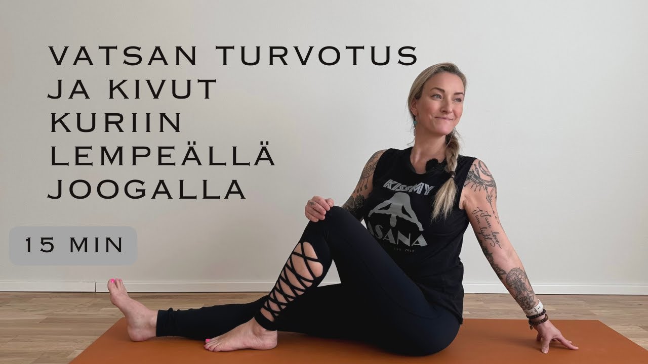 Vartin Jooga - K&auml;rsitk&ouml; Vatsan Turvotuksesta tai Kivuista? - Lempe&auml;ll&auml; Joogalla Hyvinvoiva Vatsa