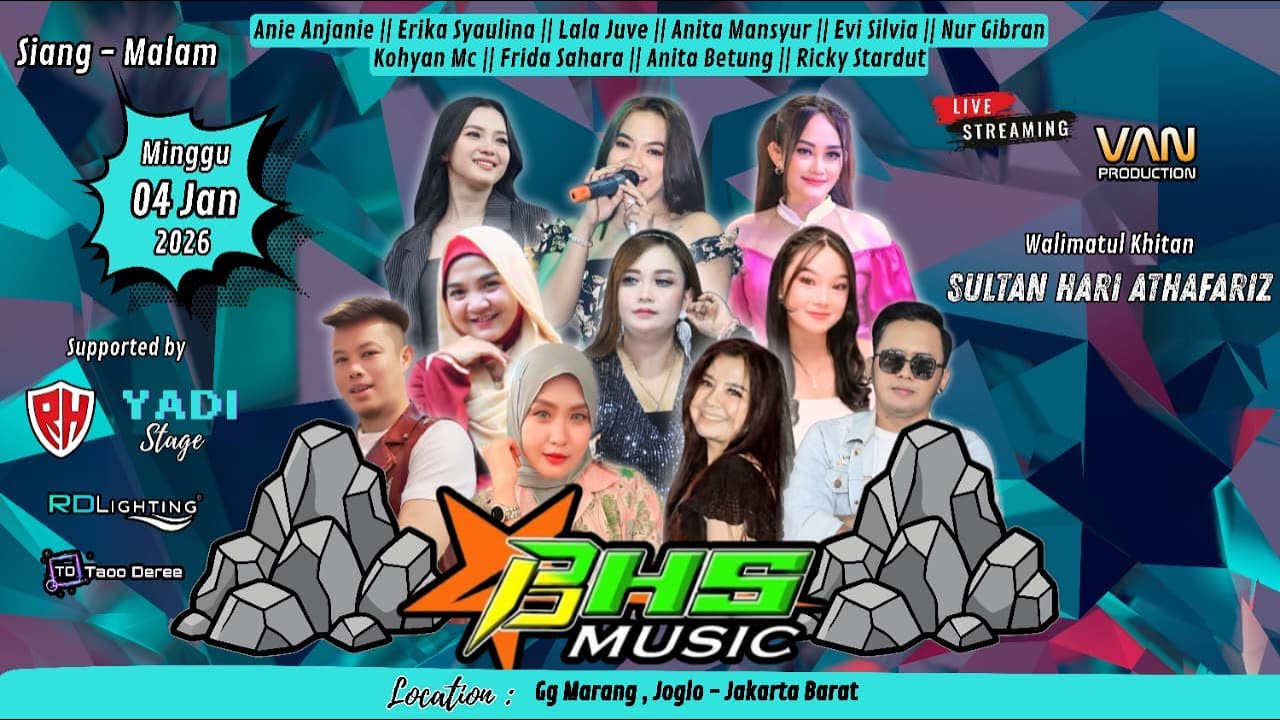 🔴 LIVE STREAMING BHS MUSIC   | MINGGU 4 JANUARI 2026 ( MALAM )