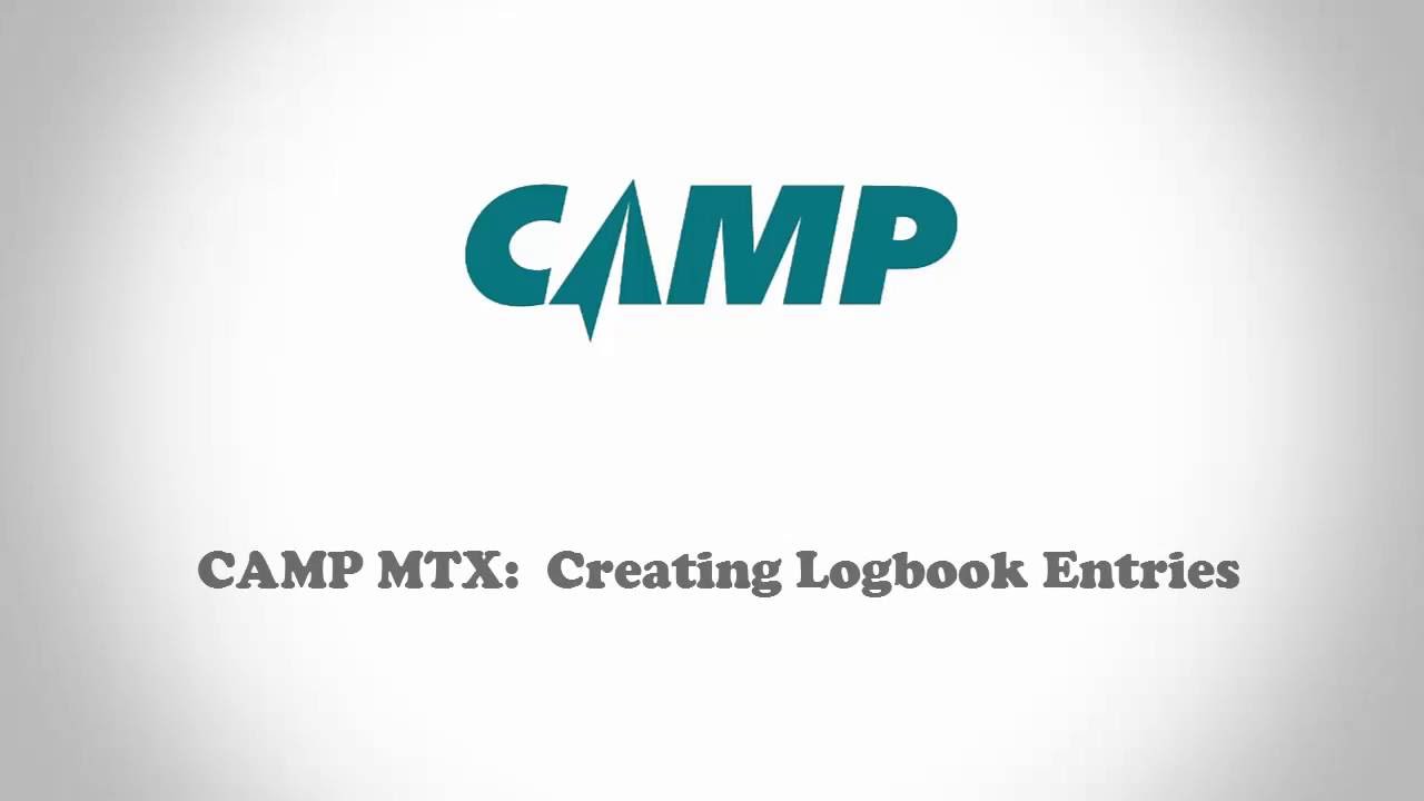 CAMP MTX: Creating Logbook Entries