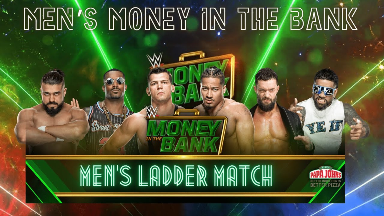 [WWE 2k24] FULL MATCH - Men's Money in the Bank Ladder Match