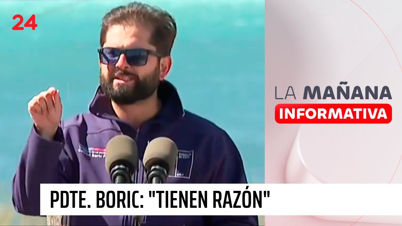 Presidente Boric reconoce que hay 