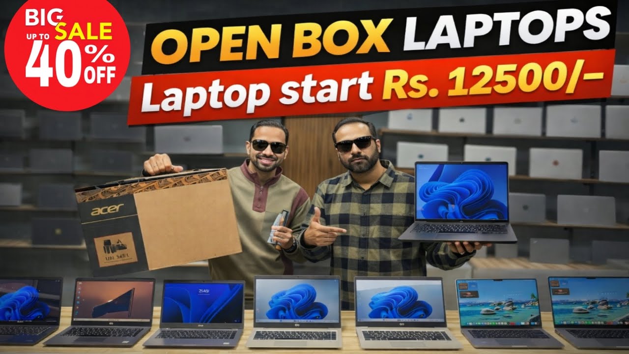 Open Box Laptops upto 40% off, Buy Laptop Rs. 12500/-, Used laptops store Mumbai