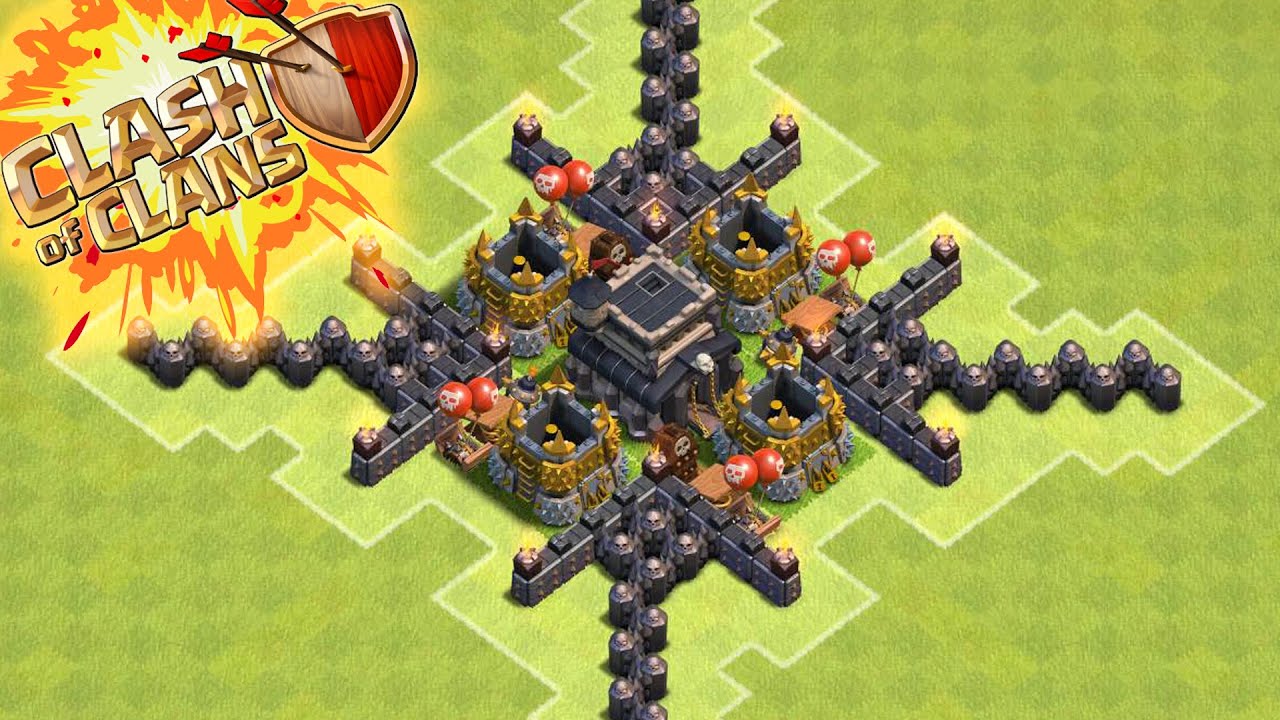 Clash Of Clans | ULTIMATE TH9 TROLL BASE BUILD! | Town Hall 9 Noob Trolling Base