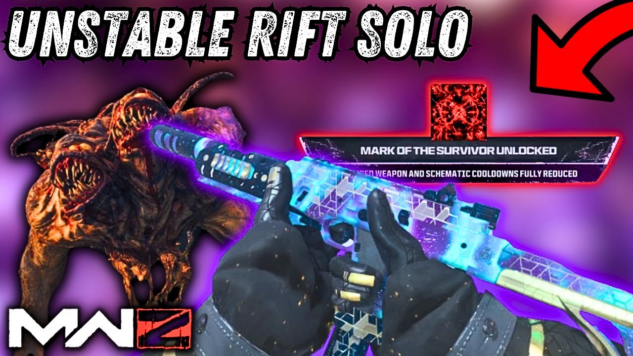How to SOLO the Unstable Rift in MW3 Zombies Season 5 Reloaded Easy Mark of the Survivor Camo