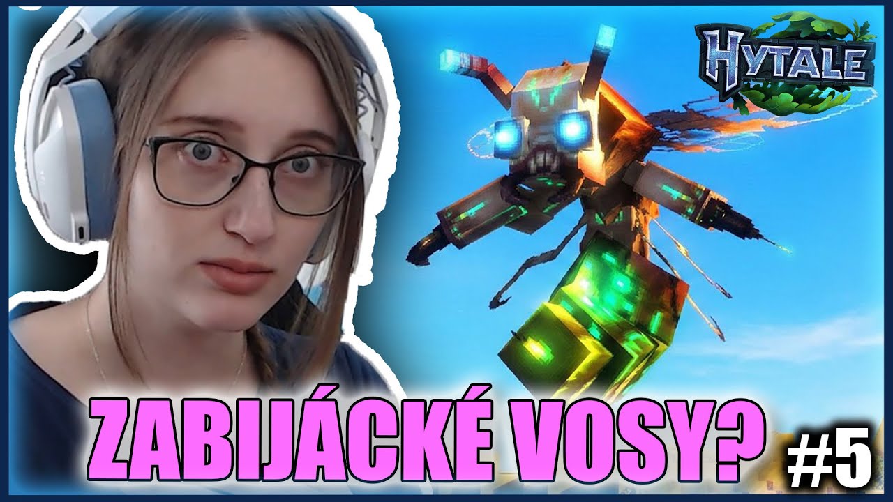 JEDOVATÉ ZABIJÁCKÉ VOSY!😱 Hytale #5  @VendaliTwo