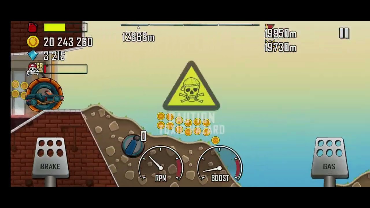 Hill Climb Racing: Mutant + Factory  19,809 meters