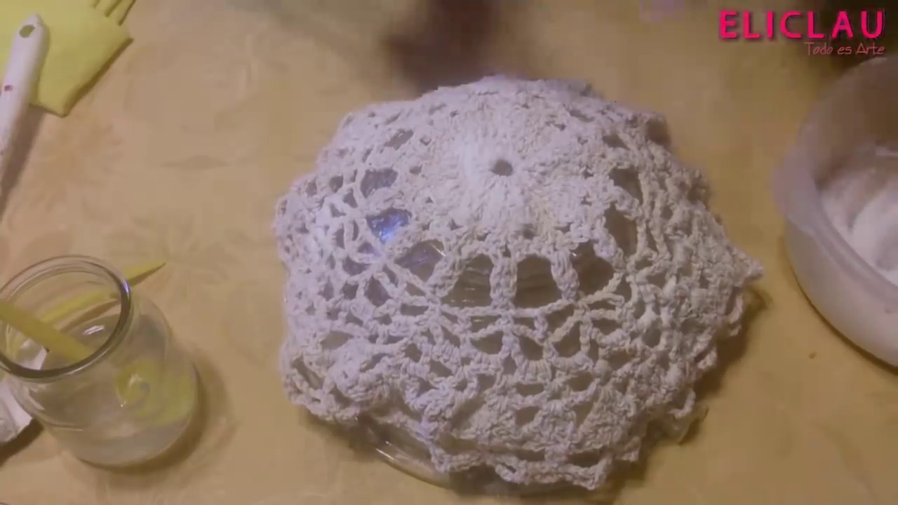 Técnica para endurecer tejido en crochet | Technique crochet tissue to harden | EliClau
