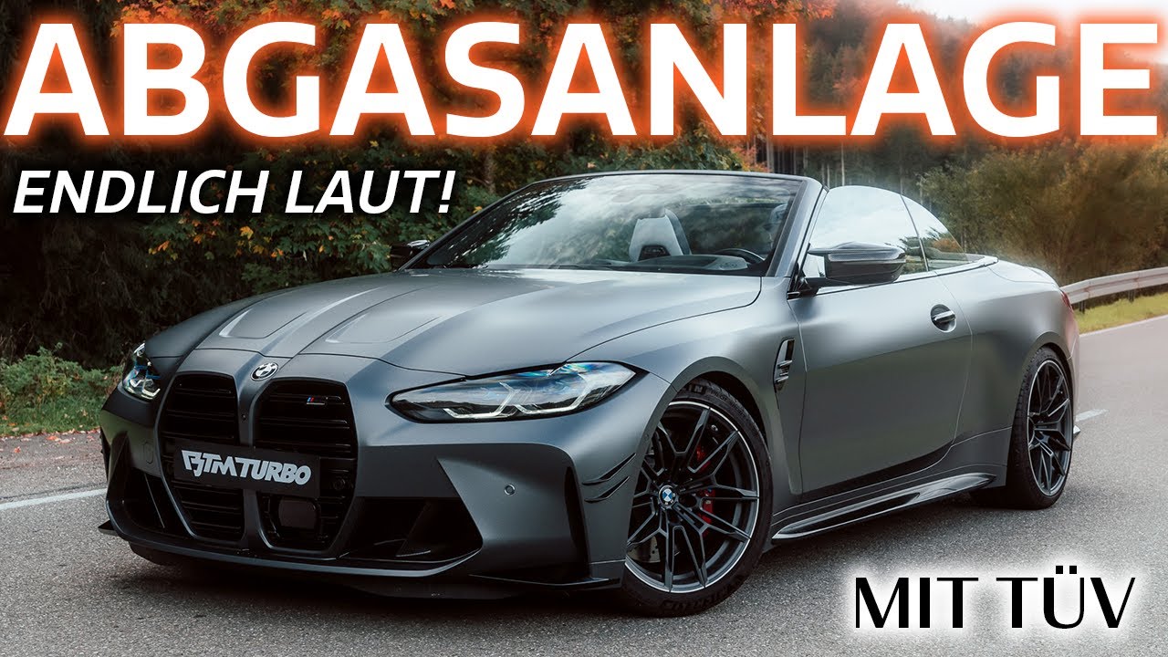 ENDLICH LAUT! Abgasanlage BMW M4 G83 Cabrio am legalen LIMIT! Soundcheck, Revs, Drive By - BTM Turbo