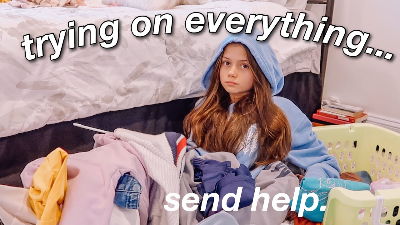 trying on every single piece of clothing that i own (this took forever)